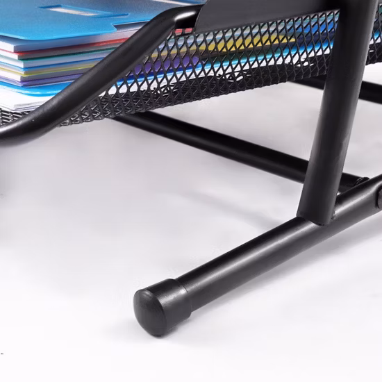 Desk Organizer with 4 Sliding Trays for Letters, Documents, Mail, Files, Paper, Black